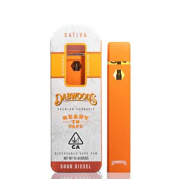 Dabwoods Disposable Full Gram Vape - Sour Diesel